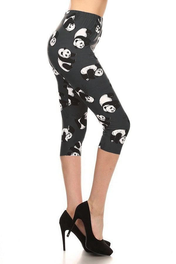 Playful Panda Capri Leggings