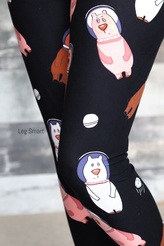 Black womens Leggings with dogs