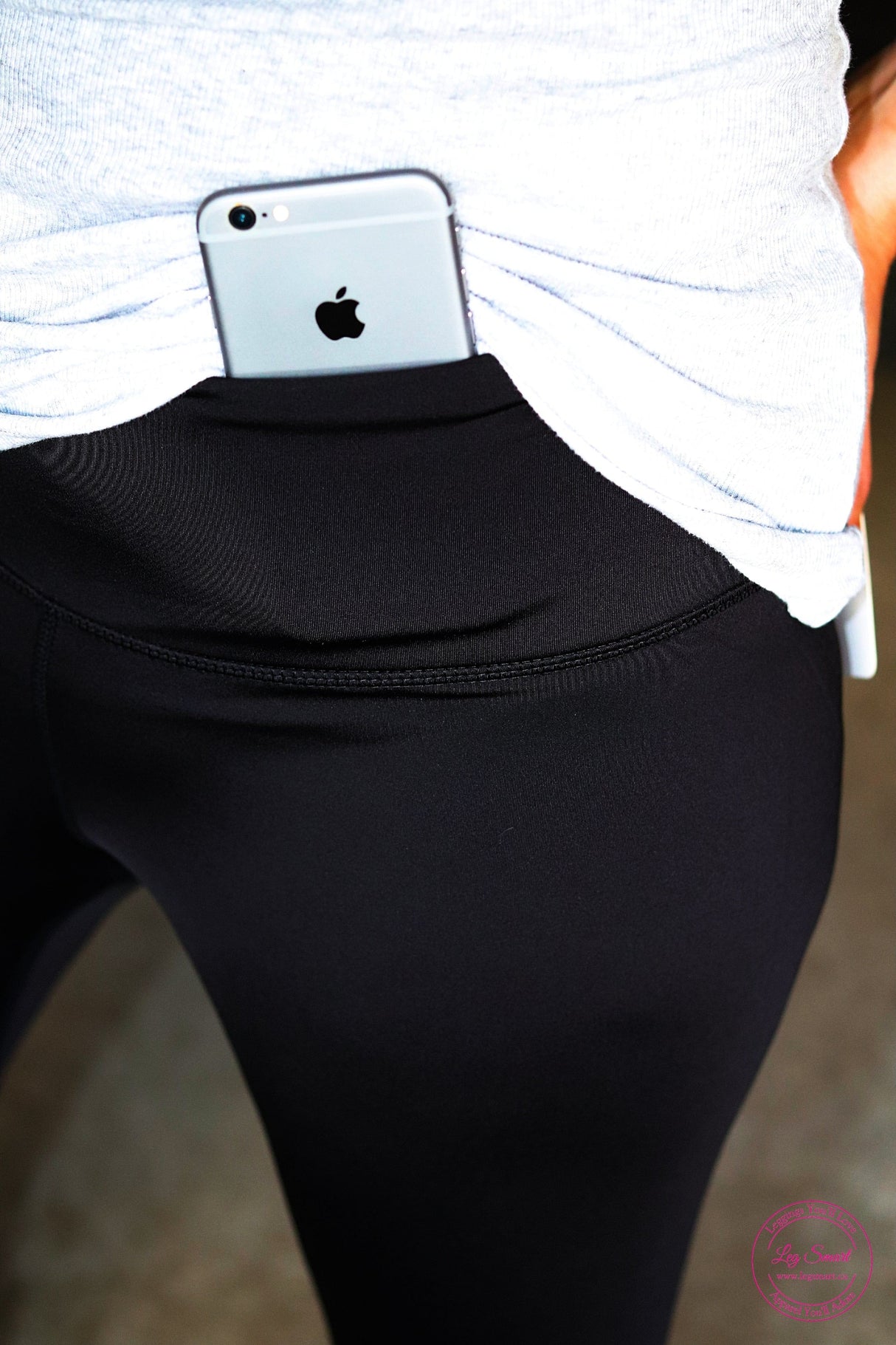 Fleece Yoga Band Leggings {Black, Navy, Burgundy, Olive}