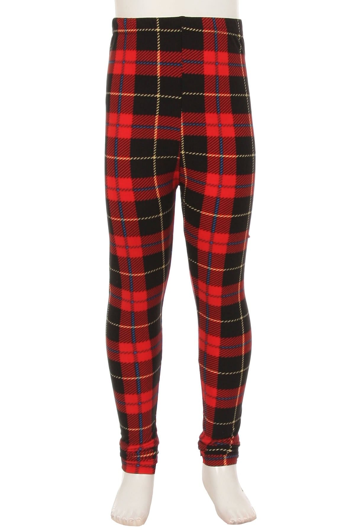 Cardinal Plaid Kids Leggings