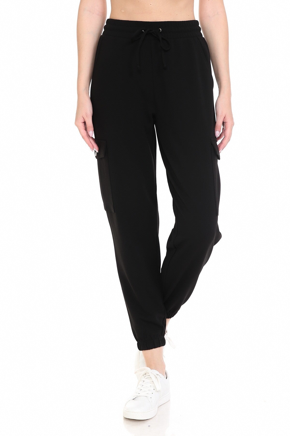 Cropped Cargo Jogger - Black, Charcoal, Marigold & Sand