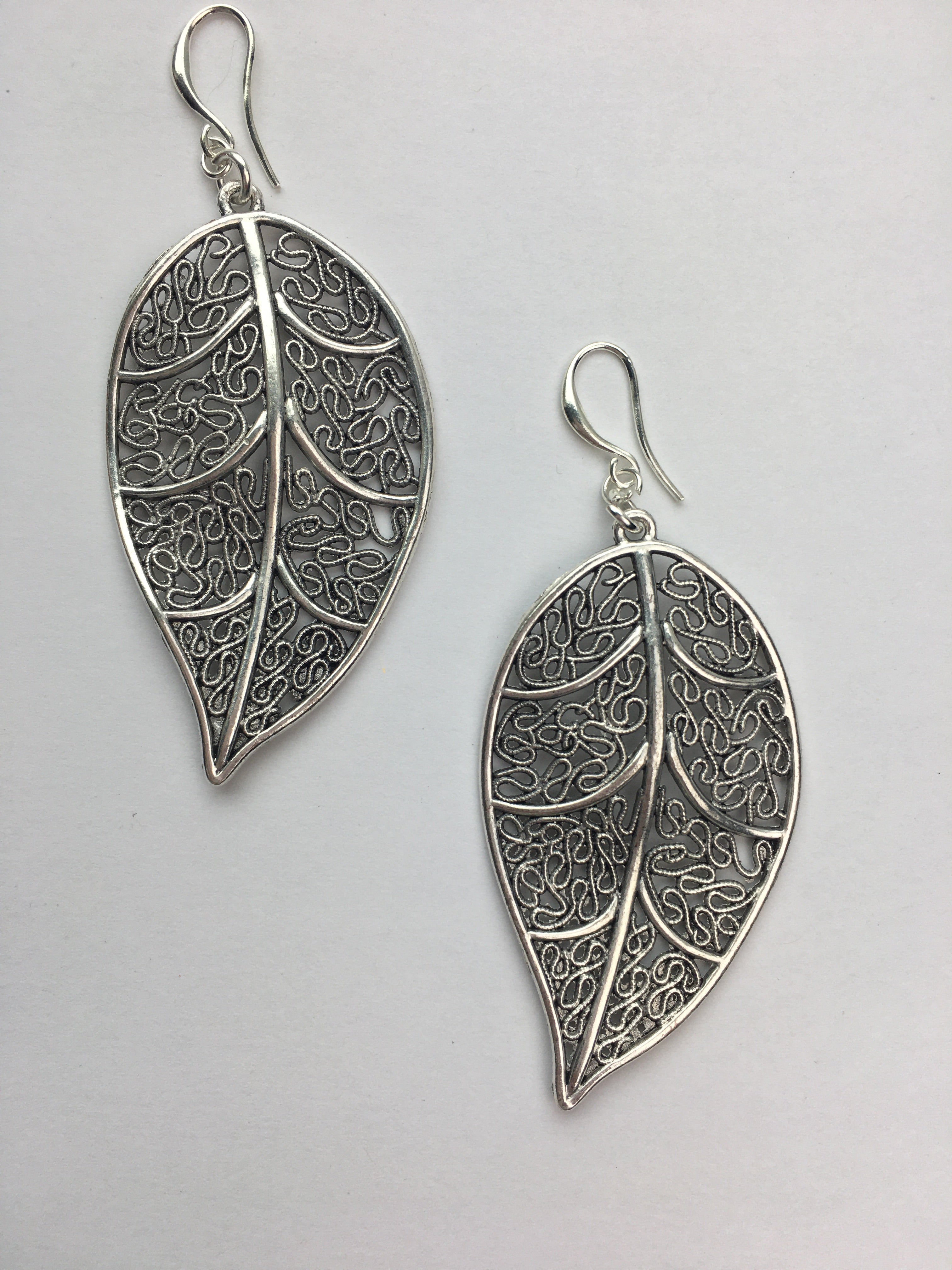 Earrings leaf deals