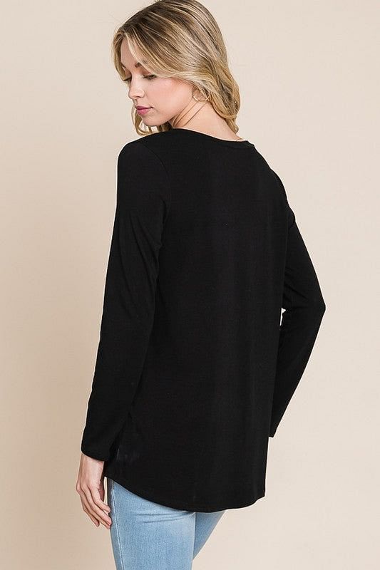 Pull à poche à carreaux