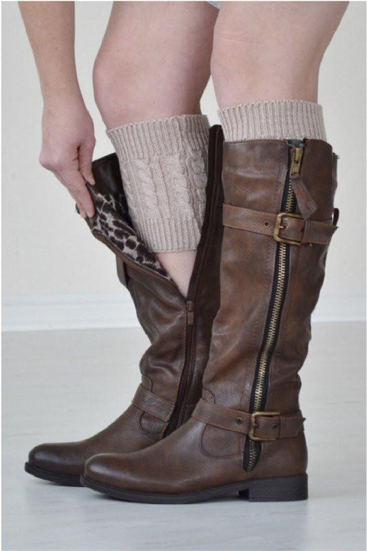 Cable Knit Boot Cuffs