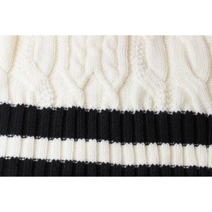 Écharpe en tricot torsadé
