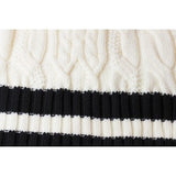 Écharpe en tricot torsadé