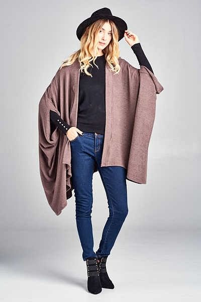 ultra soft brown coloured shawl wrap