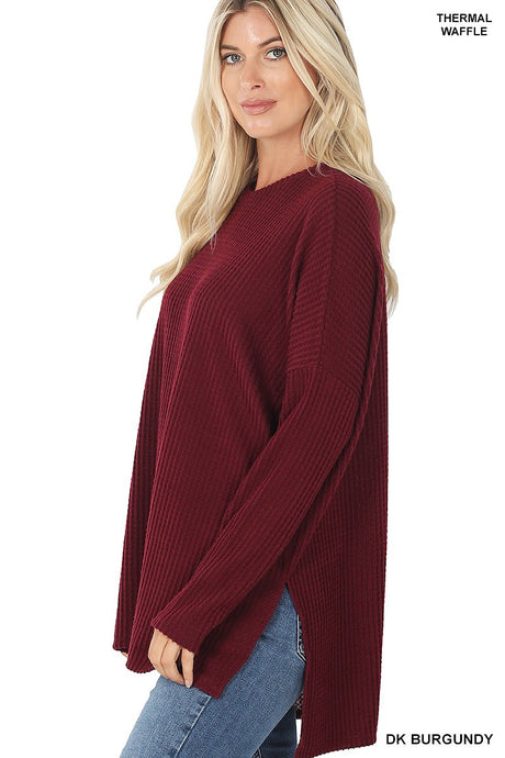 Thermal Waffle - Burgundy