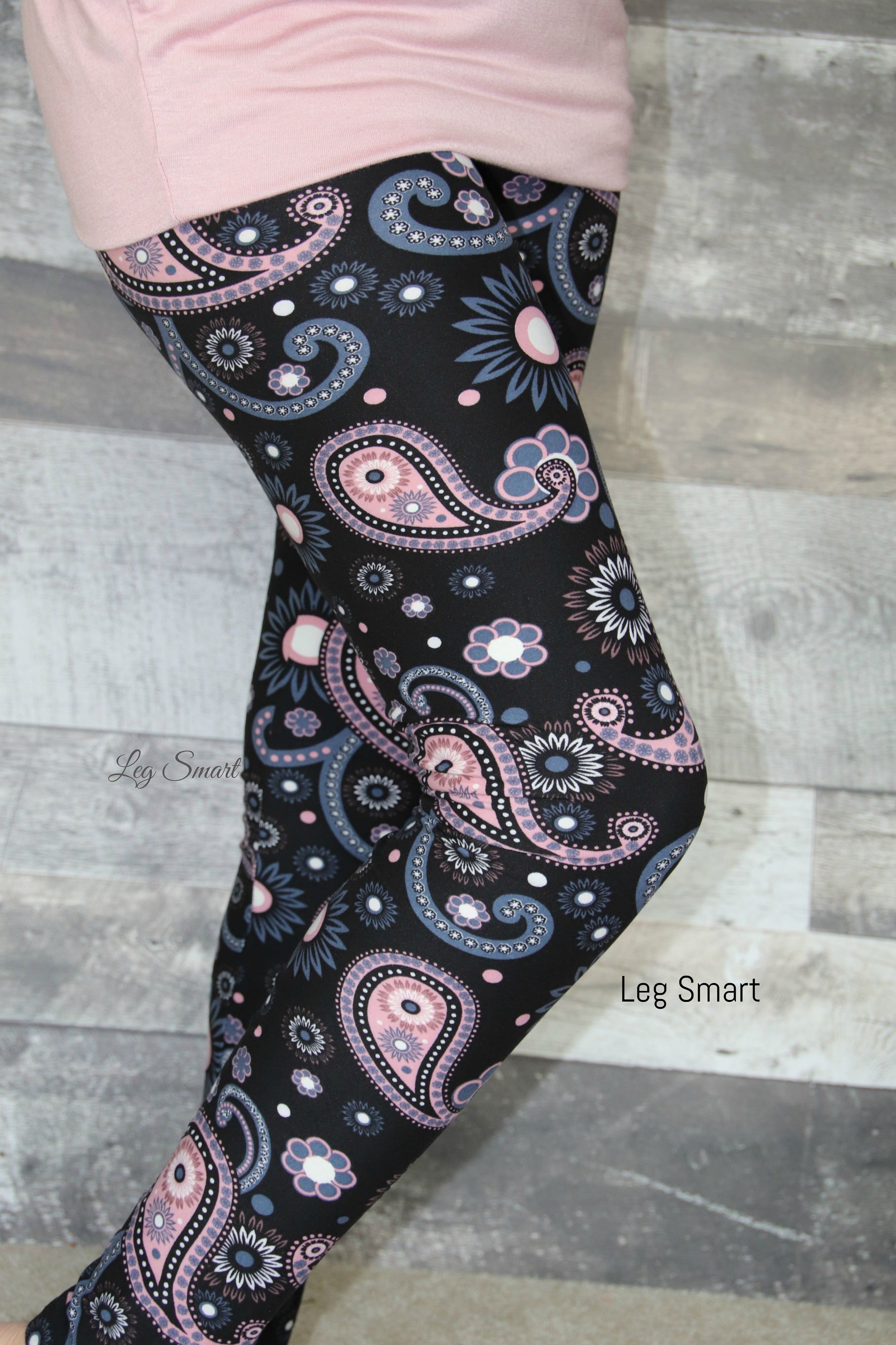 Pink Paisley Leggings – Leg Smart