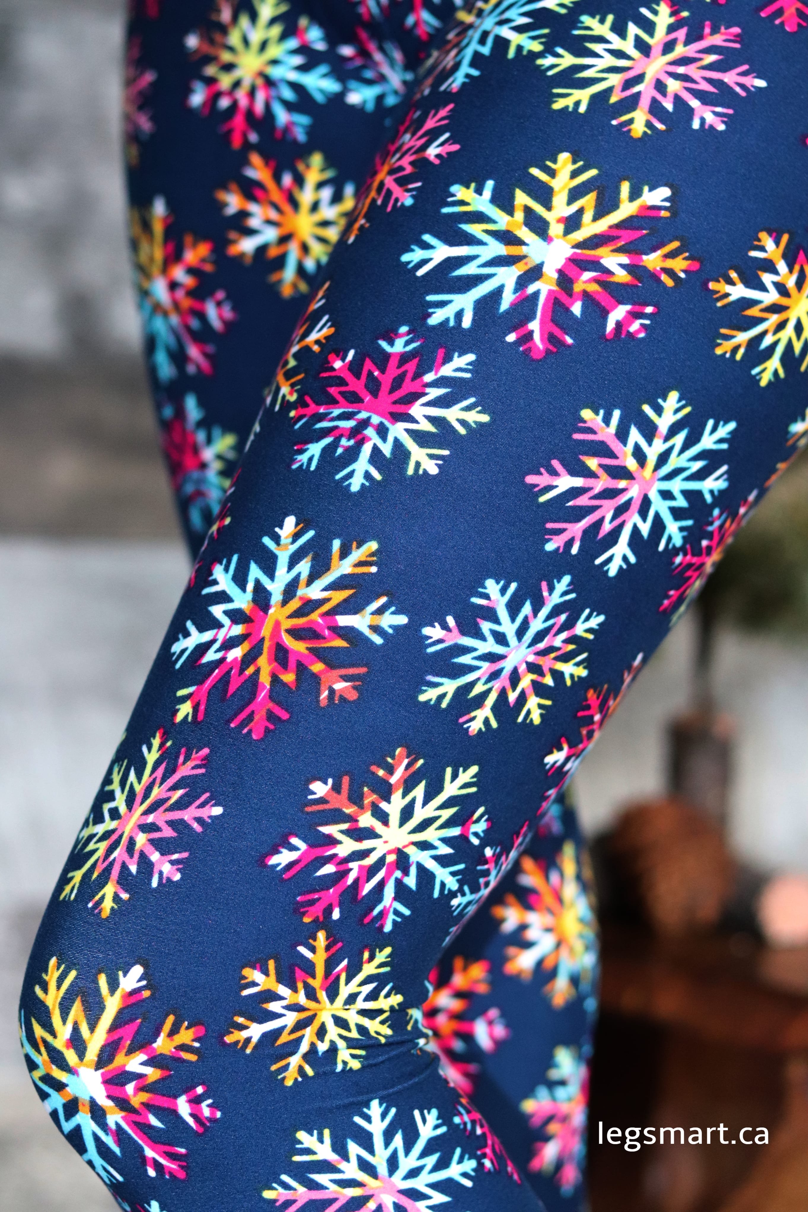 Kaleidoscope Snowflake Christmas Leggings