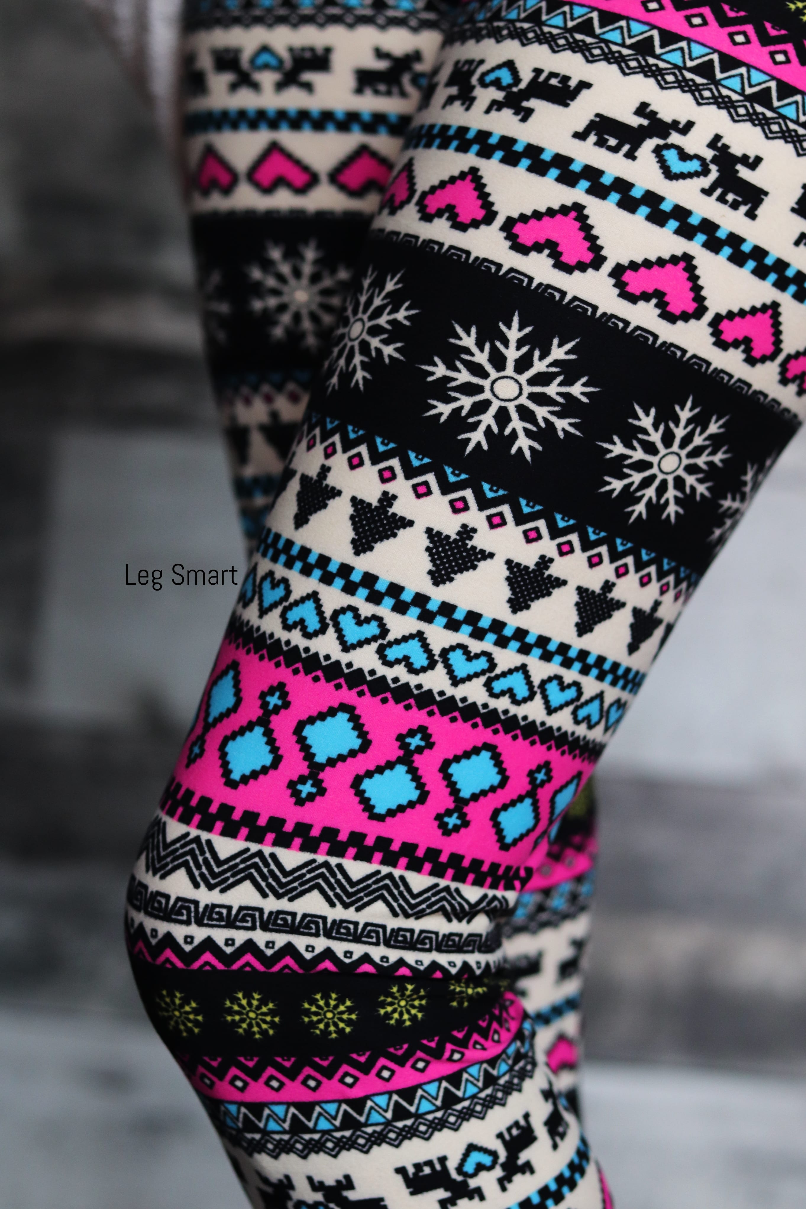 Pink Heart Christmas Leggings – Leg Smart