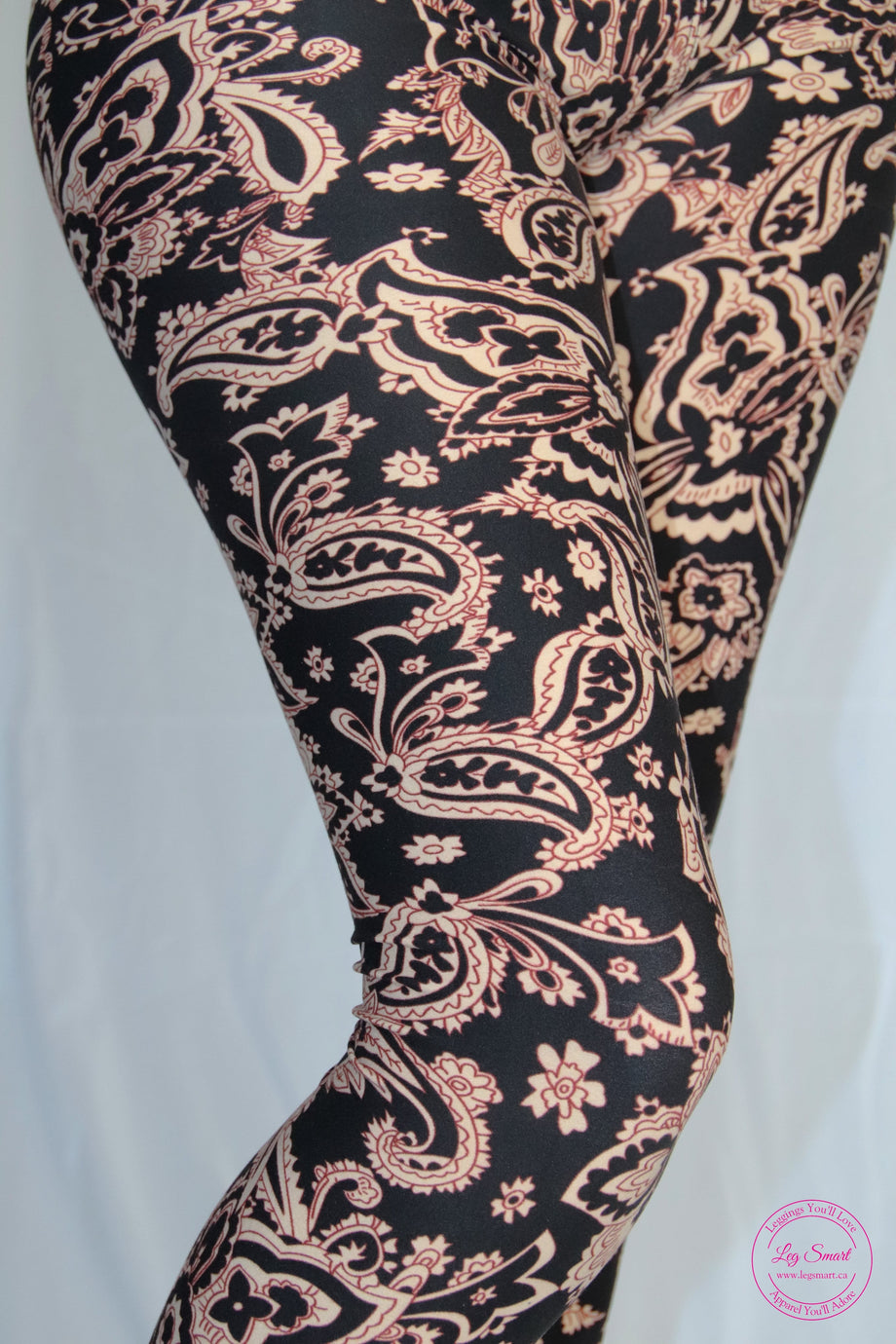Taupe Tapestry Leggings – Leg Smart