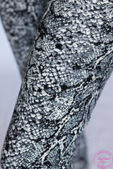 Legging capri peau de serpent