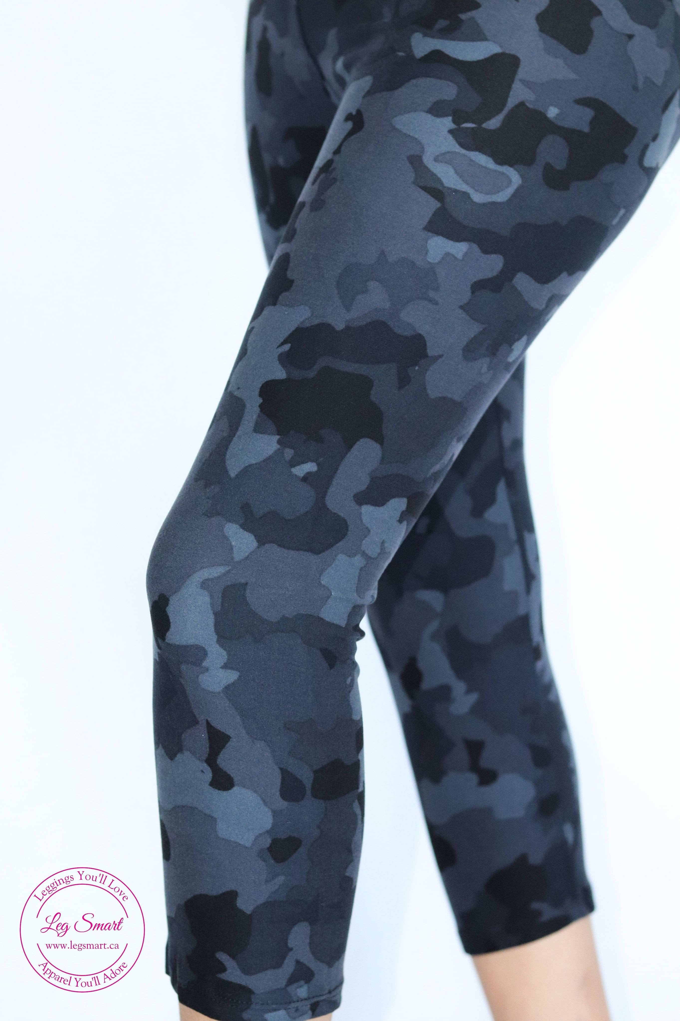 Black Camo Kids Leggings