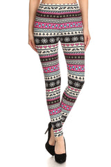 Legging de Noël coeur rose