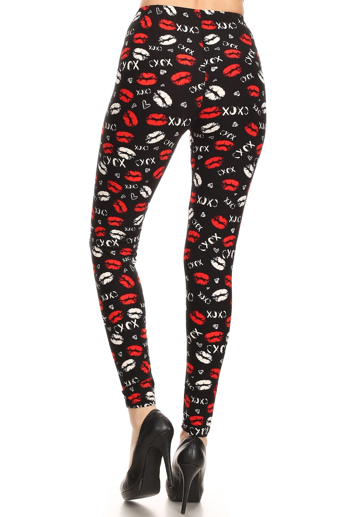 X's and O's One Size Leggings rear view