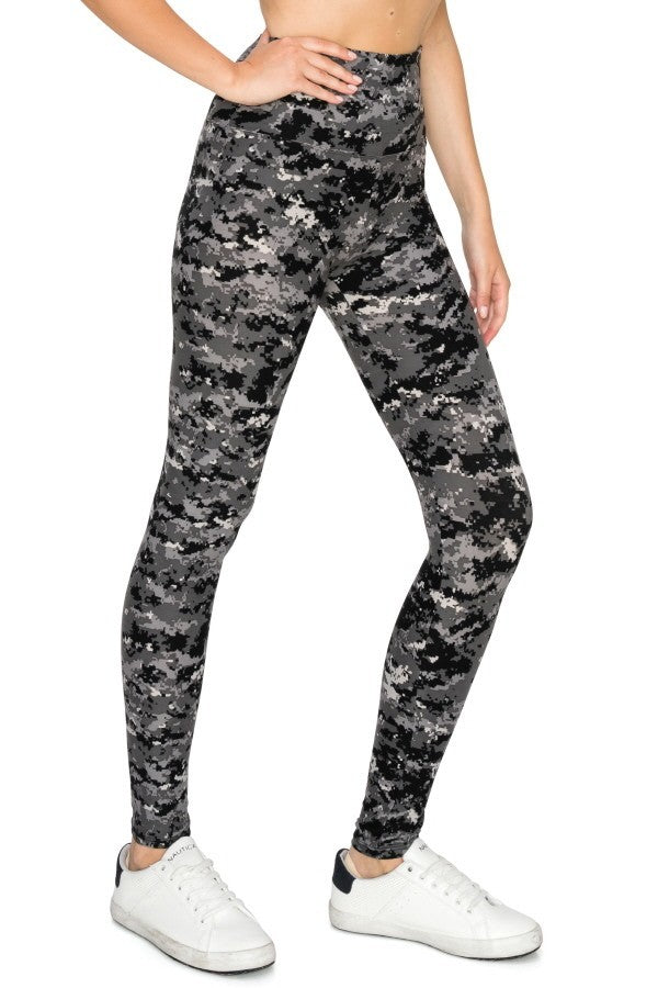 Grey Camo Leggings -  Canada