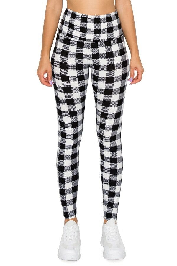 Plaid yoga clearance leggings
