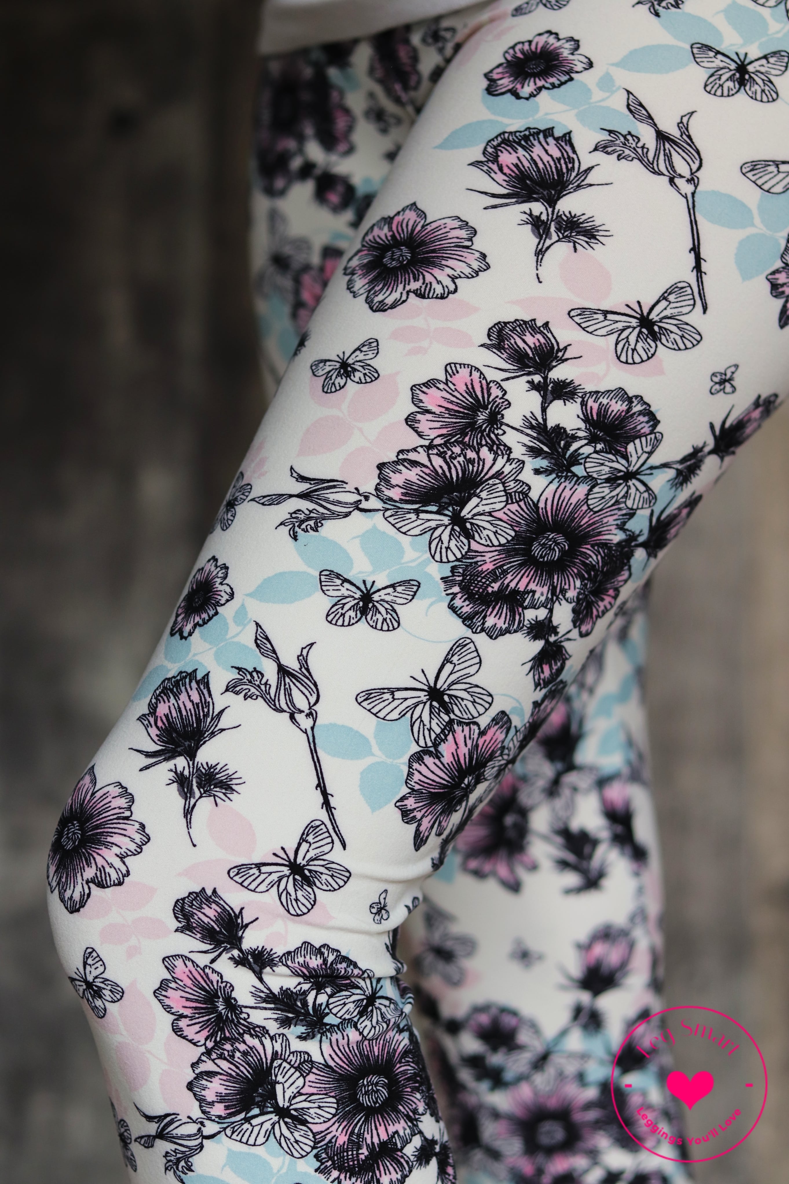 Pastel Butterfly Capri Leggings – Leg Smart