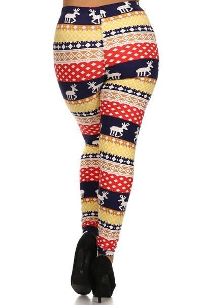 Reindeer Plus Size Legging back