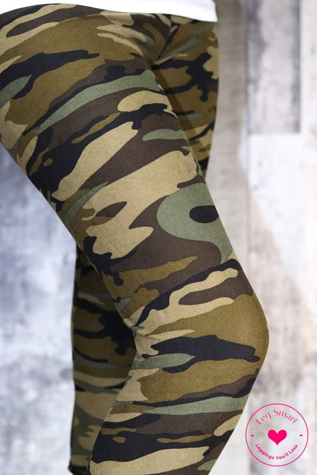 Classic Camo Capri Leggings - Main Image